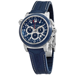 Carl F. Bucherer Patravi TravelTec Chronograph Automatic Blue Dial Mens Watch 00.10620.23.53.01