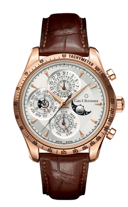 Carl F. Bucherer Manero Chronograph Perpetual Automatic Mens Watch with Article Number 00.10907.03.13.01