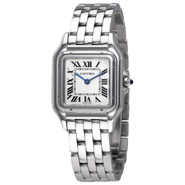 Cartier Panthere de Cartier Medium Model Silver Dial Ladies Watch wspn0007