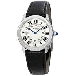 Cartier Ronde Solo Silvered Light Opaline Dial Ladies Watch wsrn0019