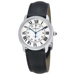 Cartier Ronde Solo Automatic Silver Opaline Dial Ladies Watch wsrn0021