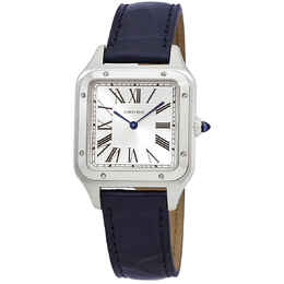 Cartier Santos-Dumont Quartz Silver Dial Mens Watch wssa0022
