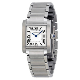 Cartier Tank Francaise Silver Dial Ladies Watch wsta0005