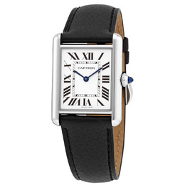 Cartier Tank Quartz Silver Dial Ladies Watch wsta0041