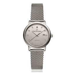 Carl F. Bucherer Adamavi Automatic Diamond Silver Dial Ladies Watch 00.10320.08.17.21