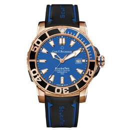 Carl F. Bucherer Patravi ScubaTec Mens Automatic Chronometer Blue Dial 00.10632.22.53