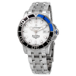 Carl F. Bucherer Patravi ScubaTec White Dial Batman Bezel Mens Watch 00.10632.23.23.21