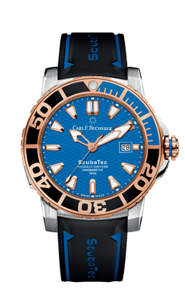 Carl F. Bucherer Patravi ScubaTec Automatic Batman Bezel Mens Watch 00.10632.24.53.01