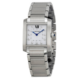 Cartier Tank Francaise Silver Dial Ladies Watch we110007