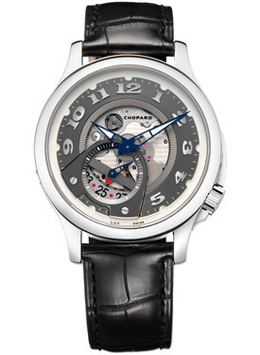 Chopard L.U.C Tech Twist Automatic Open-worked 18 kt White Gold Mens Watch 161888-1002