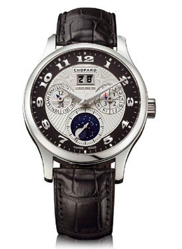 Chopard L.U.C Lunar One Silver and Black Dial Automatic Mens Watch 161894-9001