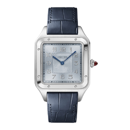 Cartier Santos Dumont Hand Wind Blue Dial Mens Watch wgsa0048