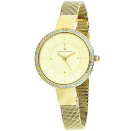 Christian Van Sant Reign Quartz Gold Dial Ladies Watch cv0224