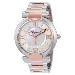 Chopard Imperiale Silver Mother of Pearl Dial Stainless Steel and Rose Gold Mens Watch 388531-6007