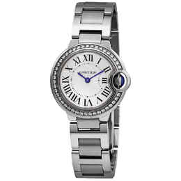 Cartier Ballon Bleu Diamond Ladies 28 mm Watch w4bb0015