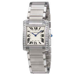 Cartier Tank Francaise Silver Dial Ladies Watch w4ta0009
