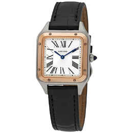 Cartier Santos-Dumont Small Model Quartz Silver Dial Unisex Watch w2sa0012