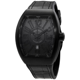Franck Muller Vanguard Automatic Black Dial Mens Watch 45scblkblkblk