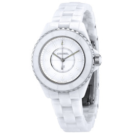 Chanel J12 Phantom White Dial Ladies Watch h6345