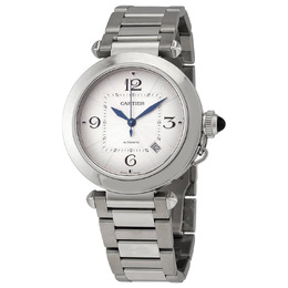 Cartier Pasha Automatic Silver Dial Mens Watch wspa0009