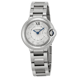 Cartier Ballon Bleu Silver Diamond Dial Ladies Watch we902073