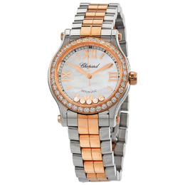 Chopard Happy Sport Automatic Diamond Mother of Pear Dial Ladies Watch 278573-6021