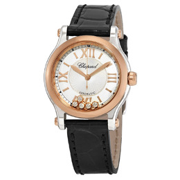 Chopard Happy Sport Automatic Silver Dial Ladies Watch 278573-6013