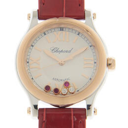 Chopard Happy Sport Automatic Silver Dial Ladies Watch 278573-6026