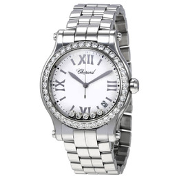 Chopard Happy Sport White Dial Ladies Watch 278582-3004