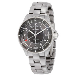 Chanel J12 Chromatic GMT Automatic Charcoal Titanium Ceramic Watch h3099