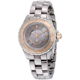Chanel J12 Grey Dial Titanium Ceramic Automatic Ladies Watch h4197