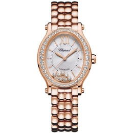 Chopard Happy Sport Automatic Chronometer Diamond Silver Dial Ladies Watch 275362-5005