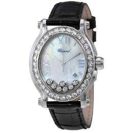 Chopard Happy Sport Diamonds Mother of Pearl Dial Ladies Watch 278546-3002