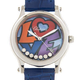 Chopard Happy Love Automatic Blue Dial Ladies Watch 278559-3020