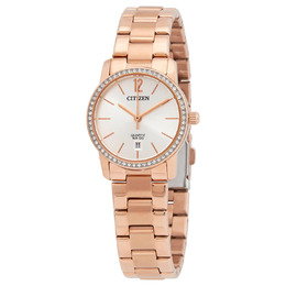 Citizen Quartz Crystal Rose Gold-tone Ladies Watch eu6039-86a