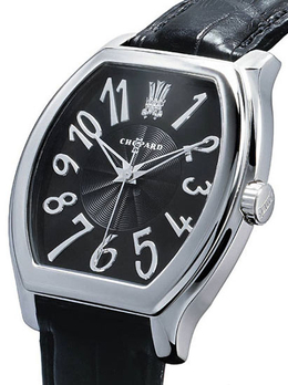 Chopard LUC 18k White Gold Black Mens Watch 16/2235