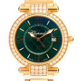 Chopard Imperiale Quartz Diamond Green Dial Ladies Watch 384221-5016