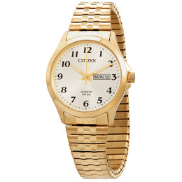 Citizen Quartz Champagne Dial Gold-tone Mens Watch bf5002-99p