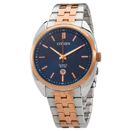 Citizen Quartz Blue Dial Two-tone Mens Watch bi5096-53l