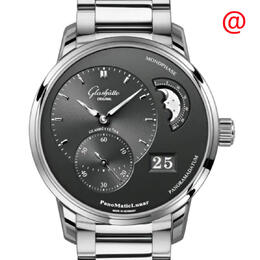 Glashutte Original PanoMatic Lunar Automatic Grey Dial Mens Watch 1-90-02