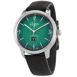 2-39-47-04-02-04: Glashutte Original Senator Sixties Automatic Green Dial Mens Watch