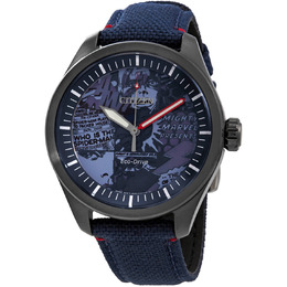 Citizen Marvel Heroes Blue Dial Mens Watch aw2037-04w