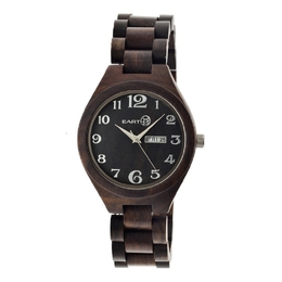 Earth Eco-Friendly Dark Brown Wood Sapwood Watch EW1602 ethew1602