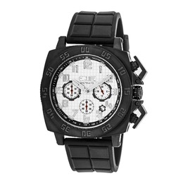 Equipe ET303 Mens Watch Tritium Push Chronograph White Dial