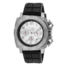Equipe Tritium Push Chronograph White Dial Mens Watch ET307