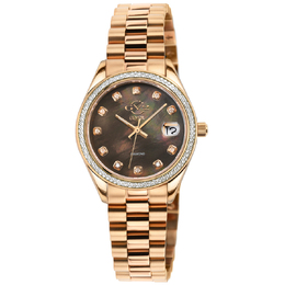 GV2 by Gevril Turin Quartz Diamond Ladies Watch 12420B
