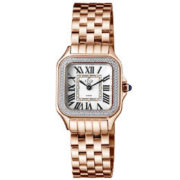 Gevril Milan Quartz White Dial Ladies Watch, Article No. 12111B