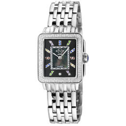 Gevril Padova Gemstone Diamond Mother of Pearl Dial Ladies Watch 12330B
