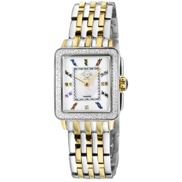 Gevril Padova Gemstone Diamond Mother of Pearl Dial Ladies Watch 12334B