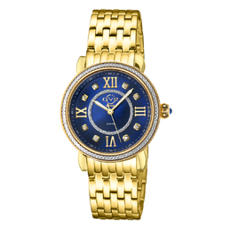 Gevril Marsala Diamond Mother of Pearl Dial Ladies Watch 9862b